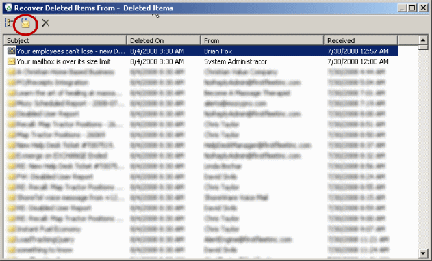 Outlook Recover Deleted Items Firstfleet Support