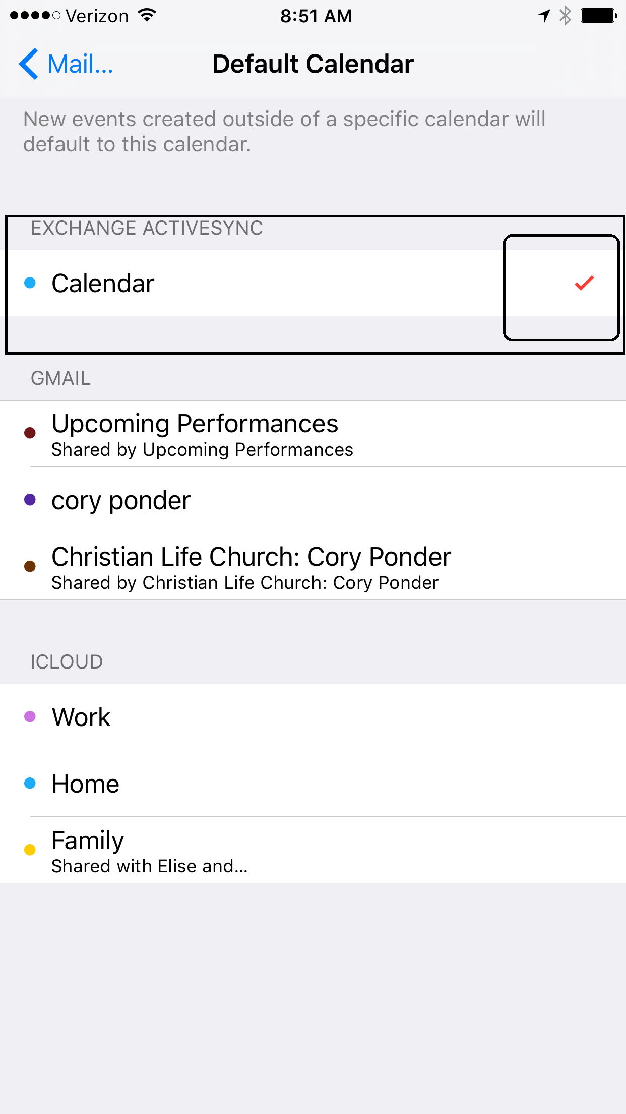 How to set iPhone default calendar FirstFleet Support